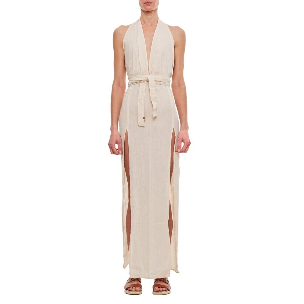 Caravana Tacoh Cotton Long Dress With Slits